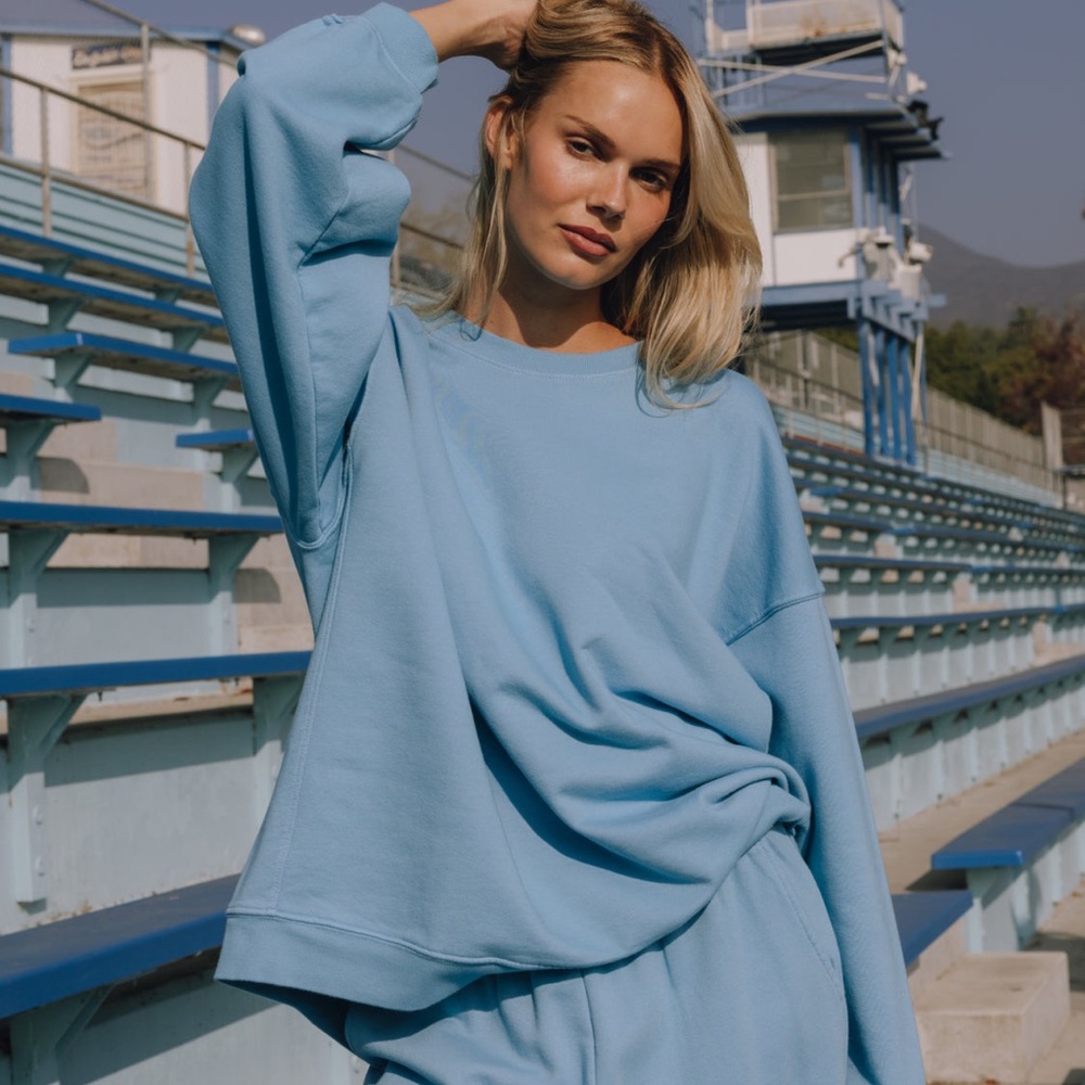 DAILY DR!LLS Oversized Crew- Malibu